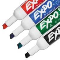 Expo 80653 Low Odor Dry Erase Marker Starter Set Chisel Assorted 4Set