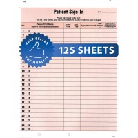 Tabbies Patient Signin Label Forms 812 X 11 Form Salmon 23 Labelssheet 125 Sheetspack Tab14530