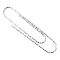 Acco 72510 Premium Nonskid Jumbo Paper Clips 100Box Silver 10 Boxespack