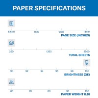 Hammermillampreg Cover Stock 60Lb 98 Brightness Letter White 250 Sheets