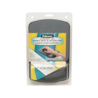 Fellowes 9175101 Wrist Restmouse Pad 634Inch X1014Inch X78Inch Graphiteblack