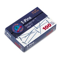 Gem 85T Tpins Steel Silver 2Inch 100Box