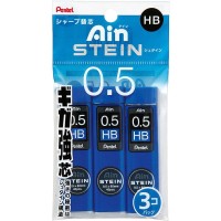 Pentel Ain Stein Mechanical Pencil Lead 05Mm Hb 40 Leads X 3 Pack Xc275Hb3P