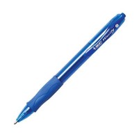 Bic Glide Bold Blue Ballpoint Pens Bold Point 16Mm 12Count Pack Retractable Ballpoint Pens With Comfortable Full Grip