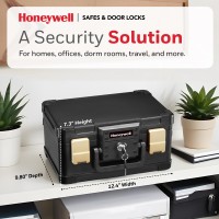 Honeywell Safes Door Locks Fireproof Waterproof Small Safe Box Chest For Home Fits Folded Letter Size Documents Strong