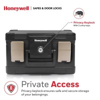 Honeywell Safes Door Locks Fireproof Waterproof Small Safe Box Chest For Home Fits Folded Letter Size Documents Strong