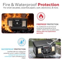 Honeywell Safes Door Locks Fireproof Waterproof Small Safe Box Chest For Home Fits Folded Letter Size Documents Strong