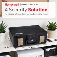 Honeywell Safes Door Locks Lhlp1103G 30 Minute Fire Safe Waterproof Safe Box Chest With Carry Handle Medium 1103 Black 73