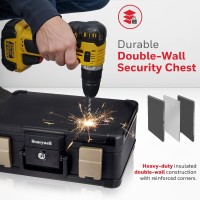 Honeywell Safes Door Locks Lhlp1103G 30 Minute Fire Safe Waterproof Safe Box Chest With Carry Handle Medium 1103 Black 73