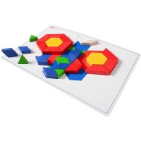 Wood Pattern Blocks Wactivity Cards Learning Activity