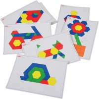 Wood Pattern Blocks Wactivity Cards Learning Activity