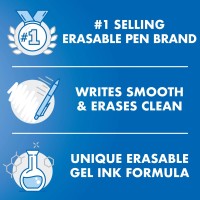 Pilot Frixion Point Erasable Refillable Gel Ink Pens Extra Fine Point 05 Mm Pack Of 3 Black Blue Red