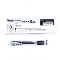 Pentel Refill Ink For Energel Liquid Gel Pen 10Mm Bold Line Metal Tip Black Ink Box Of 12 Lr10A