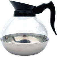 Coffee Pro Unbreakable 12cup Decanter Polycarbonate Stainless Steel Phenolic Plastic Body 1 Each