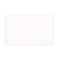 11X17 White 12 Tabbed Dividers 24 Per Package