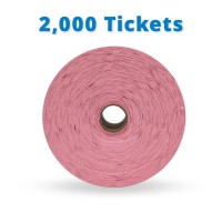 Indiana Ticket Co 2 000 Pink Raffle Tickets Double Roll Premium Quality 5050 Raffle Tickets Tickets For Events Carnivals D