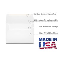 Envelope A1 White 3 58 X 5 18 Square Flap 100 Envelopes Desktop Publishing Supplies Brand Envelopes