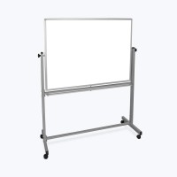 Mobile Magnetic Whiteboard 48W X 36H Silver Frame