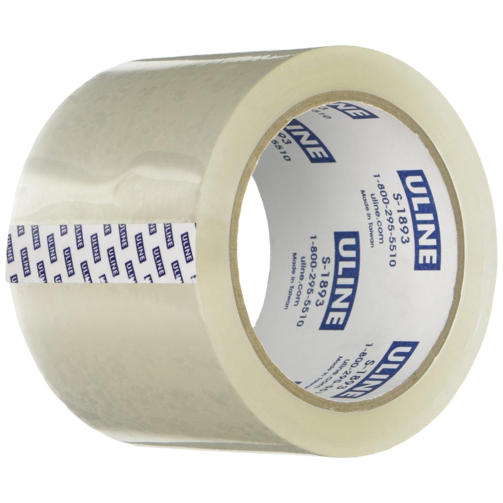 Uline Packing Tape 3 X 55 Yd 26 Mil Crystal Clear Tape By S18934 Pack Of 4