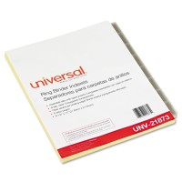 Universal Unv21873 11 In X 85 In 8Tab Insertable Tab Index Buff Clear Tabs 6Pack