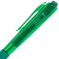 Pentel Wow Retractable Ballpoint Pens 10Mm Medium Line Green Ink Box Of 12 Bk440D