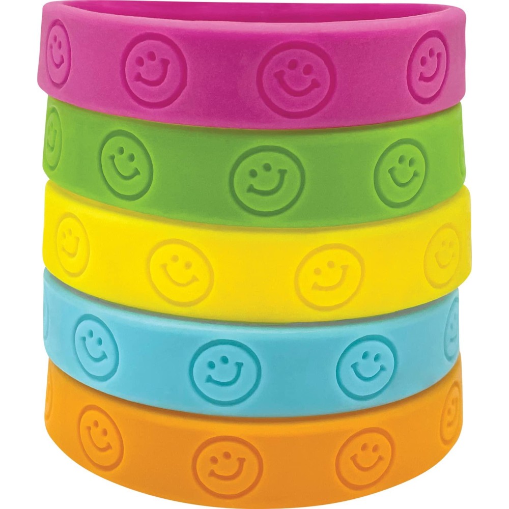 Teacher Created Resources Happy Faces Wristbands Multi Color 6550