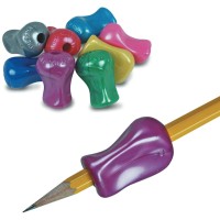 The Pencil Grip Metallic Universal Ergonomic Training Gripper For Righties And Lefties 12 Count Assorted Colors Tpg11812