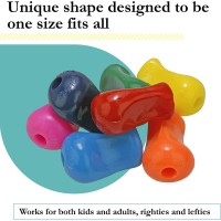 The Pencil Grip Metallic Universal Ergonomic Training Gripper For Righties And Lefties 12 Count Assorted Colors Tpg11812