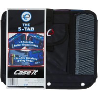 Case It 5Tab Binder Accessory 5Colored Tabbed 6 Pocket Expanding File Fits Any Standard 3 Ring Letter Size Binder Addition