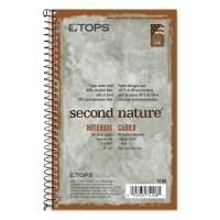 Tops Second Nature Notebook Recycled 5 X 8 Inches Narrow Rule 80 Sheets Per Book Green Cover 74108 8 X 5