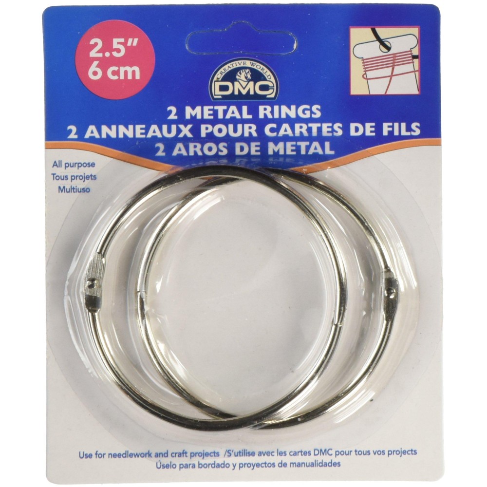 Dmc Metal Rings 25 2Pkg