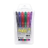 Pilot Frixion Point Erasable Refillable Gel Ink Pens Extra Fine Point 05 Mm Pack Of 6 Assorted Colors