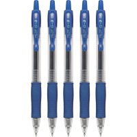 Pilot G2 Premium Gel Roller Pens Extra Fine Point 05 Mm Pack Of 5 Blue