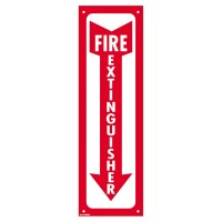 Cosco Sign Glow In Dark Fire Extinguisher 4 X 13 Red And White 098063