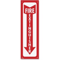 Cosco Sign Glow In Dark Fire Extinguisher 4 X 13 Red And White 098063