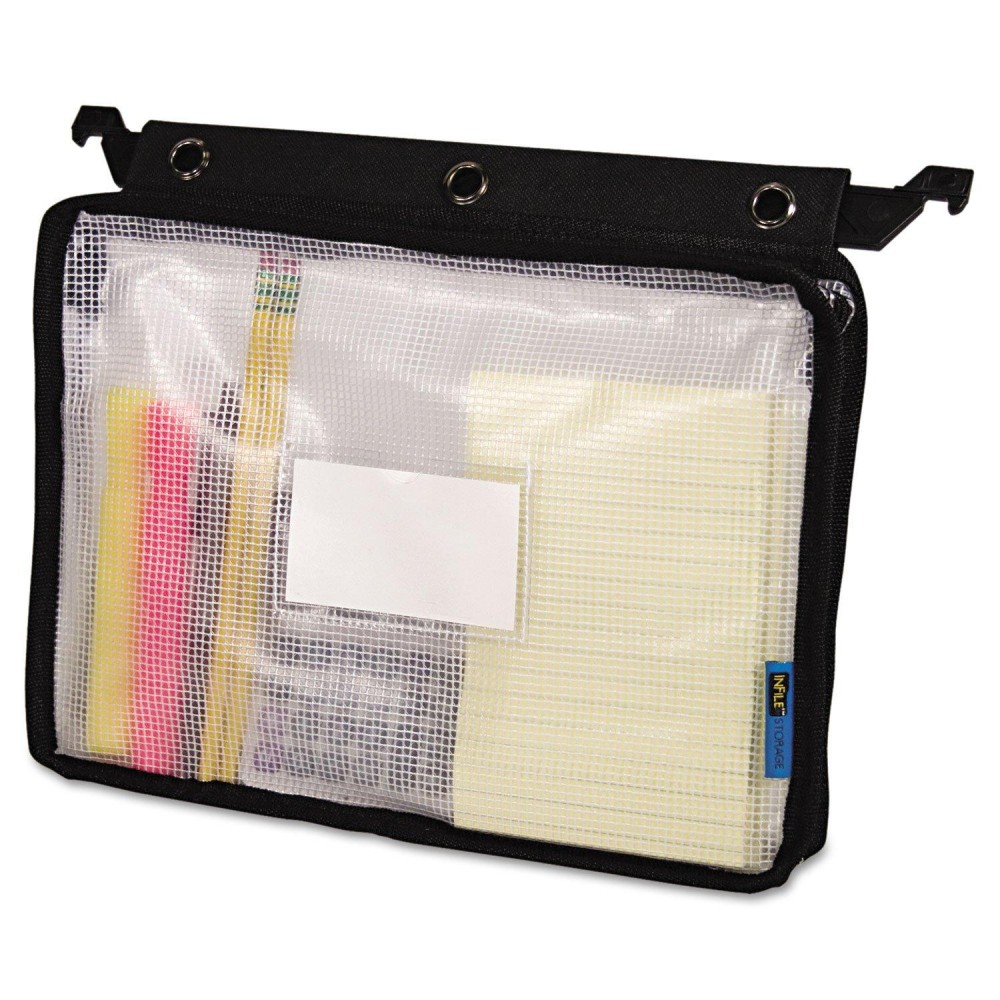 Advantus Expanding Zipper Pouch 13 X 925 Blackclear