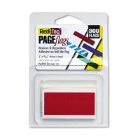 Reditag Halfadhesive Small Page Flags 019 X 1 Rectangle Red Removable Selfadhesive 300 Pack