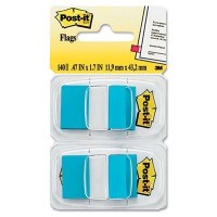 Postit Flags Standard Tape Flags In Dispenser Bright Blue 100 Flagsdispenser