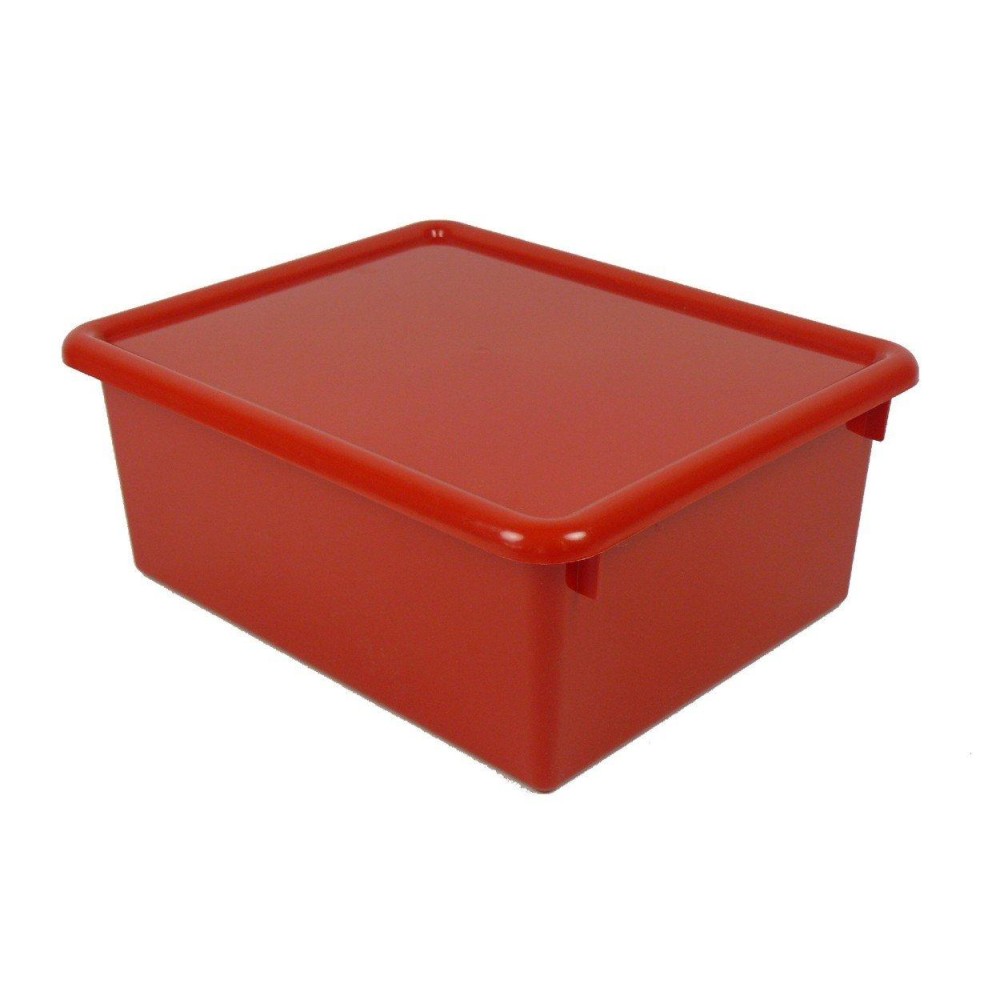 Romanoff Products 5 Stowaway Letter Box With Lid Red