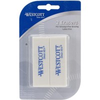 Westcott Eraser 2Pack White