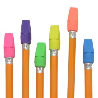 Westcott 14891 Pencil Eraser Toppers Assorted 12 Pack