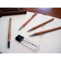 Kitaboshi 20Mm Mechanical Pencil Wooden Barrel 1 B Black Lead 1Ea Otp580N