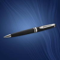 Waterman Expert Ballpoint Pen Matte Black Ct Medium Nib Blue Ink