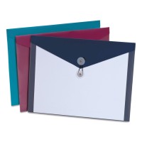 Pendaflex Poly Envelopes Letter Size Assorted Colors 4Pack