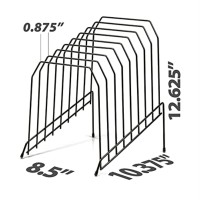 Officemate Large Incline 8 Compartment Wire Caddy Black 85 X 10375 X 12625 Inches