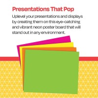 School Smart Poster Board 11 X 14 Inches Assorted Neon Color Pack Of 25 1371699