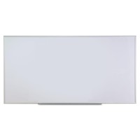 Universal Dry Erase Marker Board Melamine 96 X 48 Silver Aluminum Frame