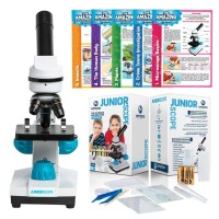 Omano Juniorscope Microscope For Kids Microscope Kit For Kids 8 For Science Microscope Experiments Kids Microscope Kit That