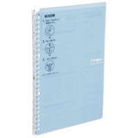 Kokuyo Campus Smart Ring Binder B5 Light Blue Binder Notebook Up To 25 Sheets 26 Holes Slim Binder Folder With 10 Extra Campus