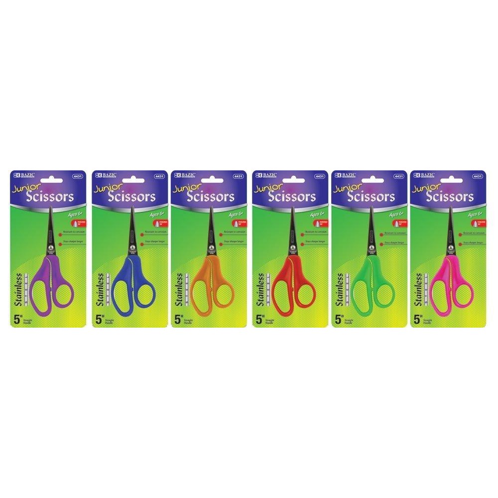 Bazic 5 Pointed Tip School Scissors Case Pack 24